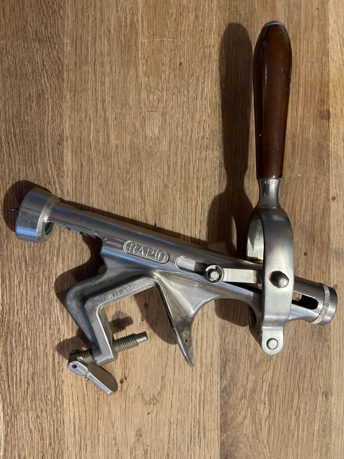 Vintage Rapid kurkentrekker - Zwitsers design, Ophalen of Verzenden