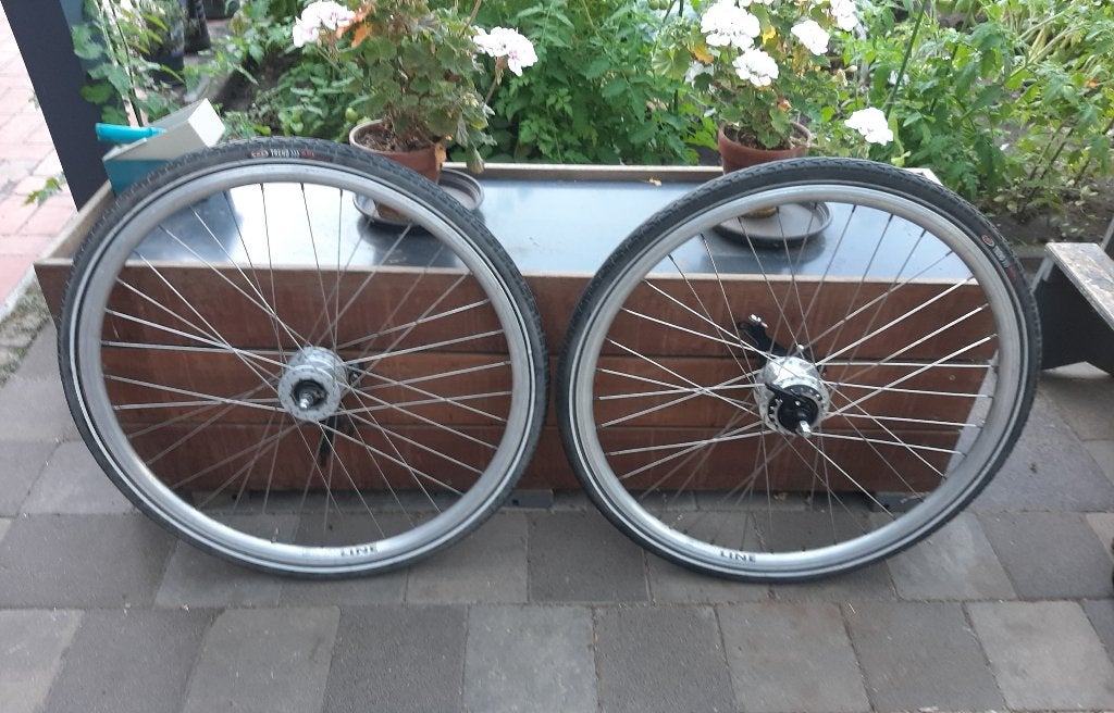 Wielset Shimano Rollerbrake Inter M - 28 inch - 7 Speed, Toerfiets, Wielset Shimano Rollerbrake Inter M - 28 inch - 7 Speed, Zo goed als nieuw