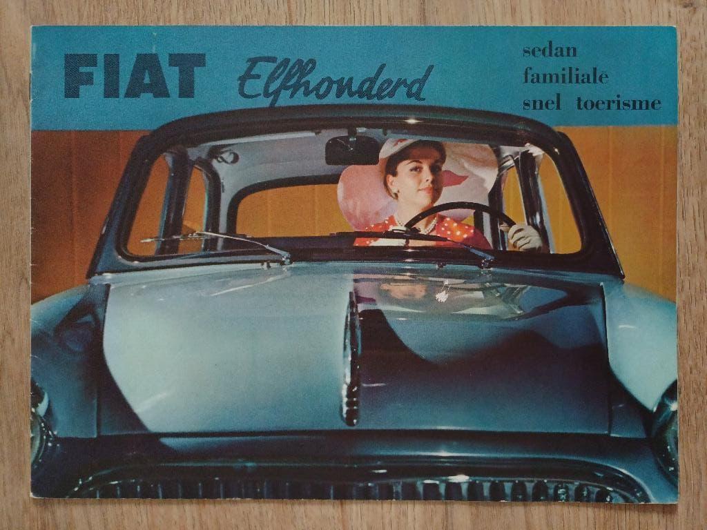 Fraaie Fiat 1100 brochure, Boeken, Auto's | Folders en Tijdschriften, Ophalen of Verzenden, Zo goed als nieuw, Overige merken