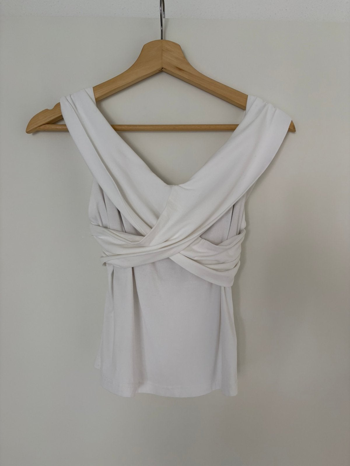 Chique witte off-shoulder top OGL - maat S, Wit, Ophalen of Verzenden, Zo goed als nieuw, Korte mouw