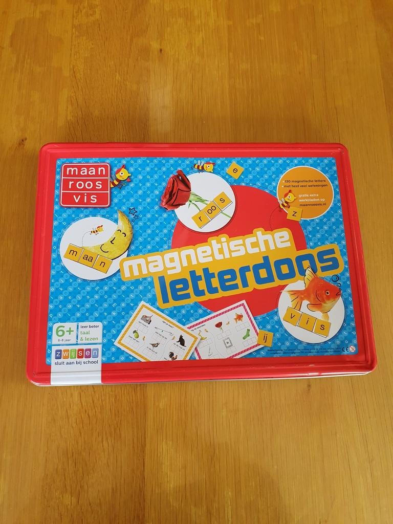 maan roos vis magnetische letterdoos, Ophalen of Verzenden