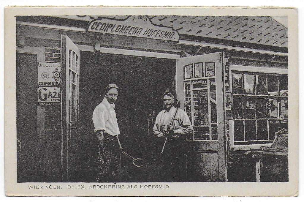 Wieringen de Hoefsmid  Ongelopen ansichtkaart ( B7651  ), Verzenden, 1940 tot 1960, Ongelopen