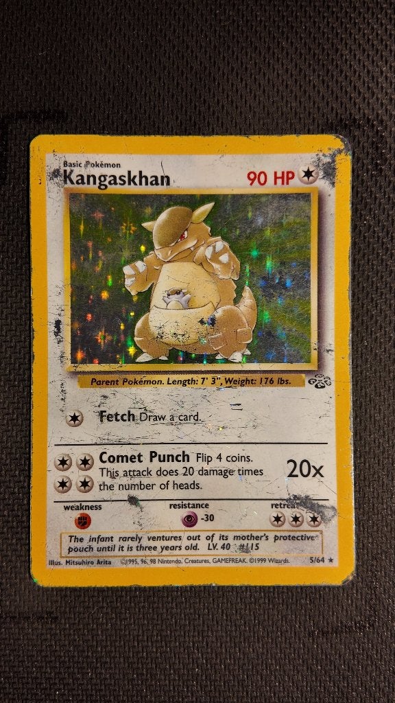 Kangaskhan 5 Jungle | Pokemon kaart, Ophalen, Zo goed als nieuw, Losse kaart, Foil