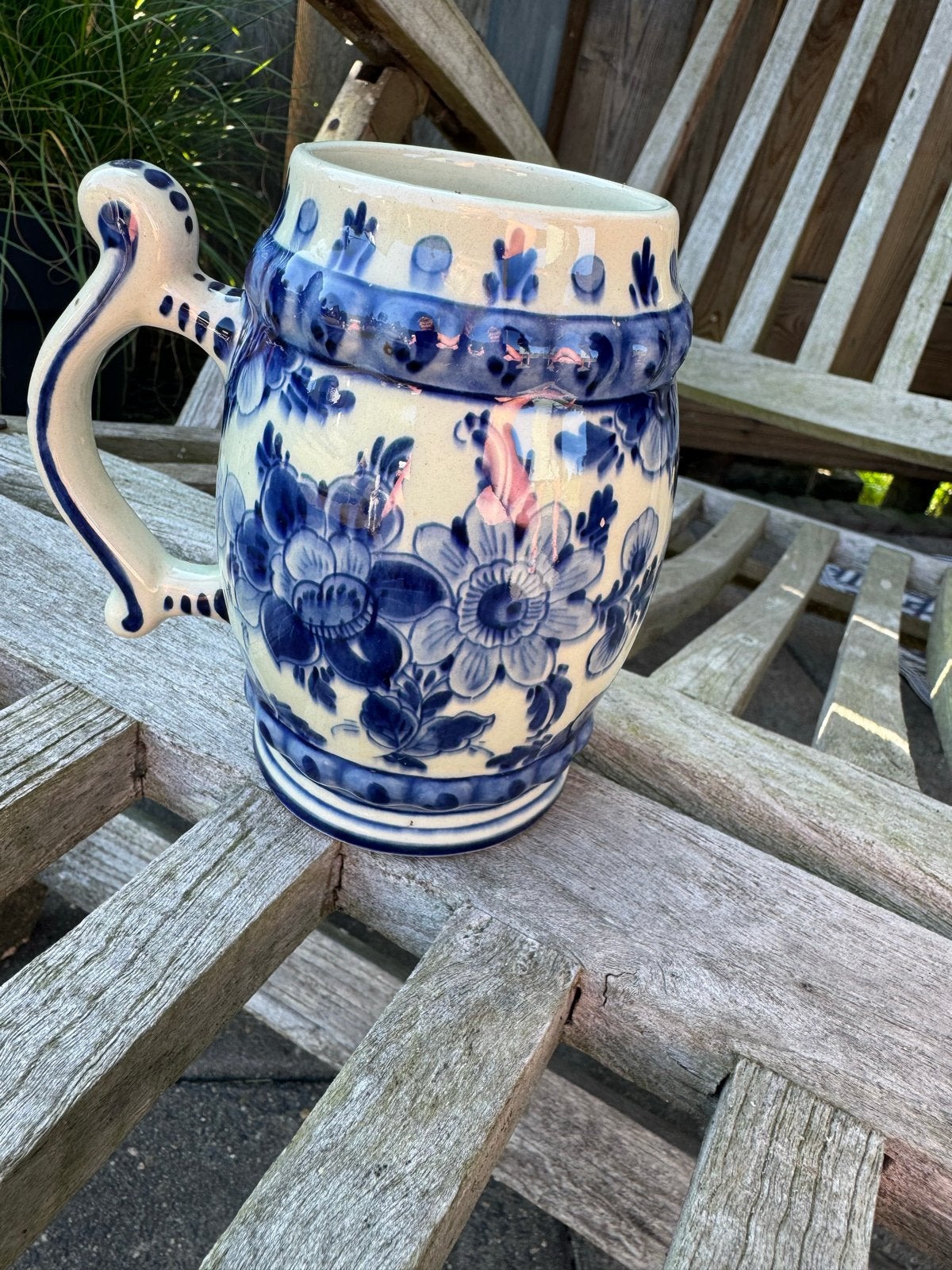 Delfts Blauw Regina Bierpul - Handgeschilderd Holland, Ophalen of Verzenden