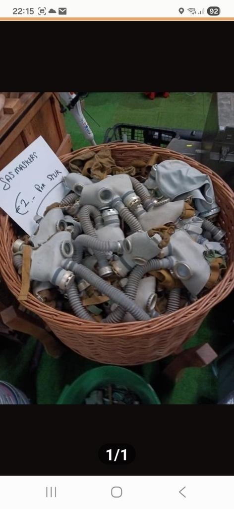 Gasmaskers voor decoratie, Doe-het-zelf en Verbouw, Ophalen