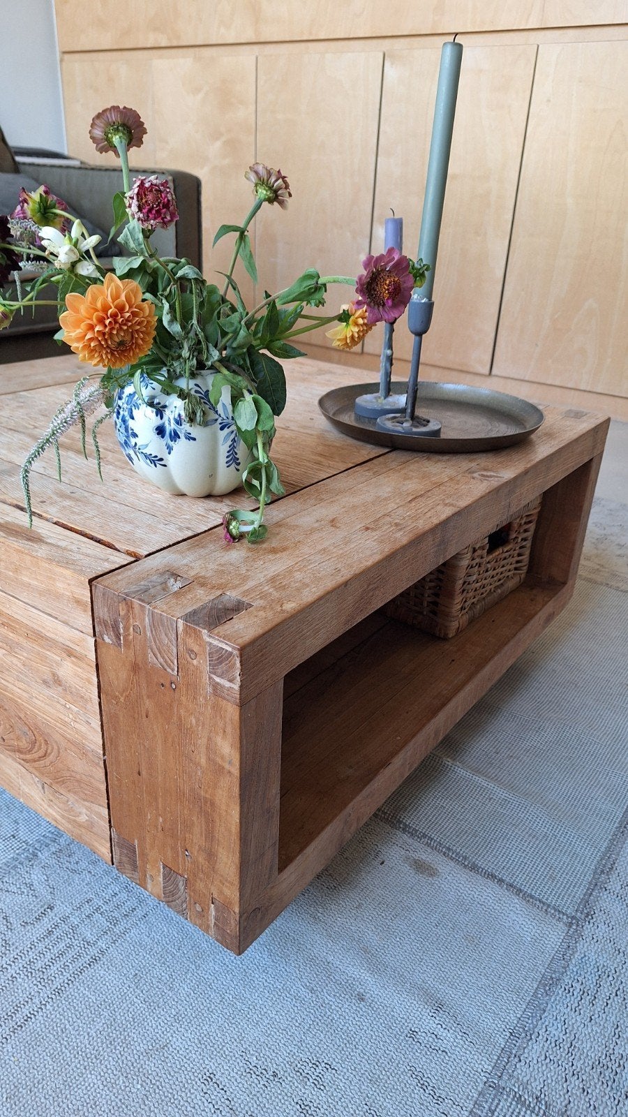 Salontafel, Ophalen, Gebruikt, 50 tot 100 cm, Vierkant