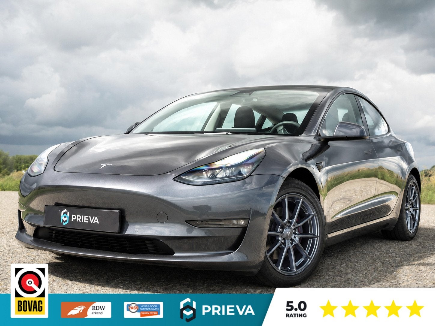 Tesla Model 3 Standard RWD Plus 60 kWh, Automaat, 238 pk, Achterwielaandrijving, Gebruikt