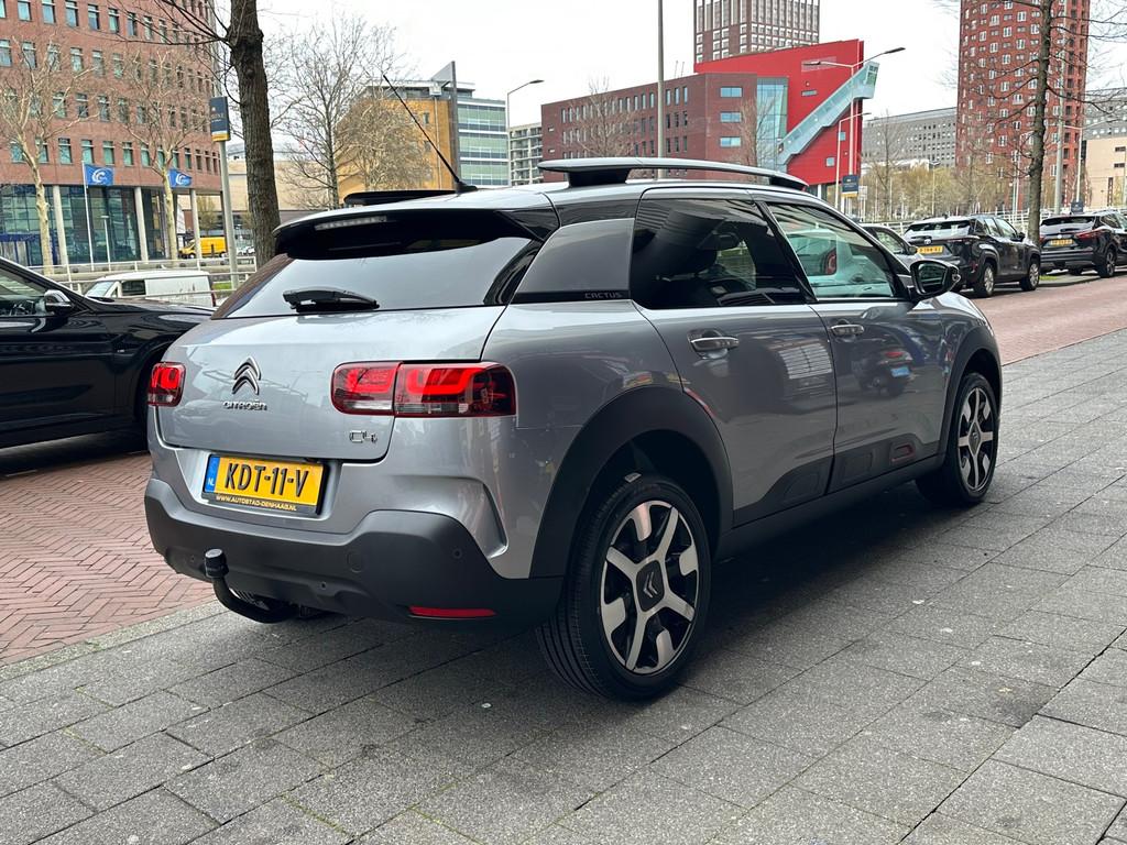 Citroen C4 Cactus 1.2 PureTech Shine Aut Navi Camera Carplay, Stof, Gebruikt, Euro 6, Bedrijf