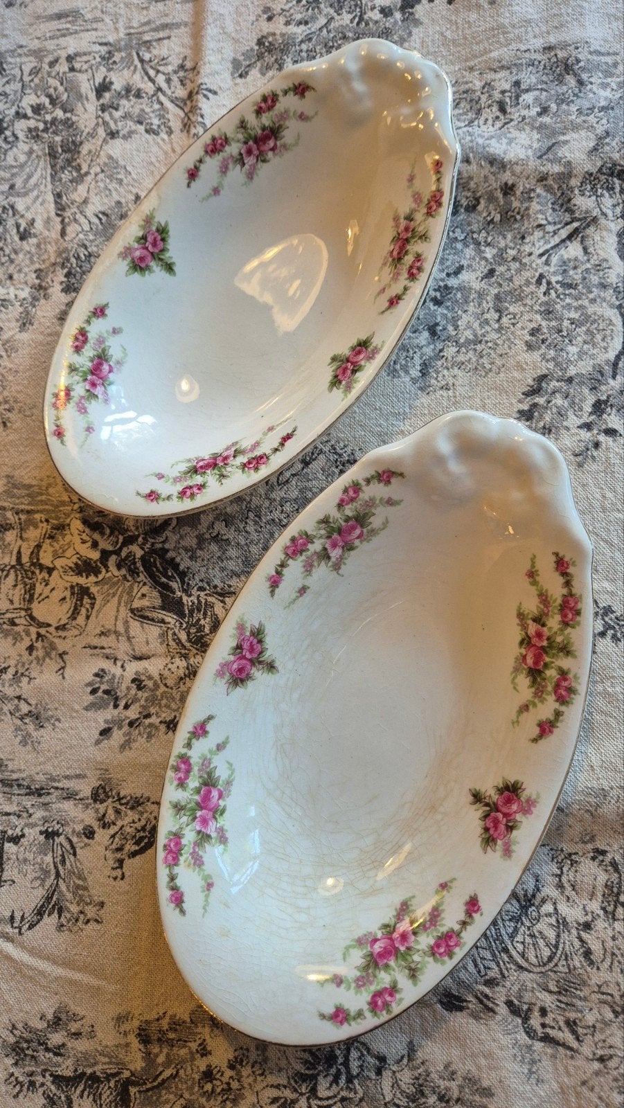 Set van 2 Petrus Regout & Co. Maastricht schaaltjes, Ophalen of Verzenden