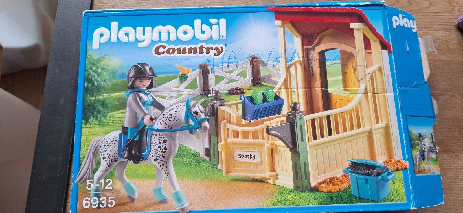 playmobil appaloosa paard met box 6935, Ophalen, Zo goed als nieuw