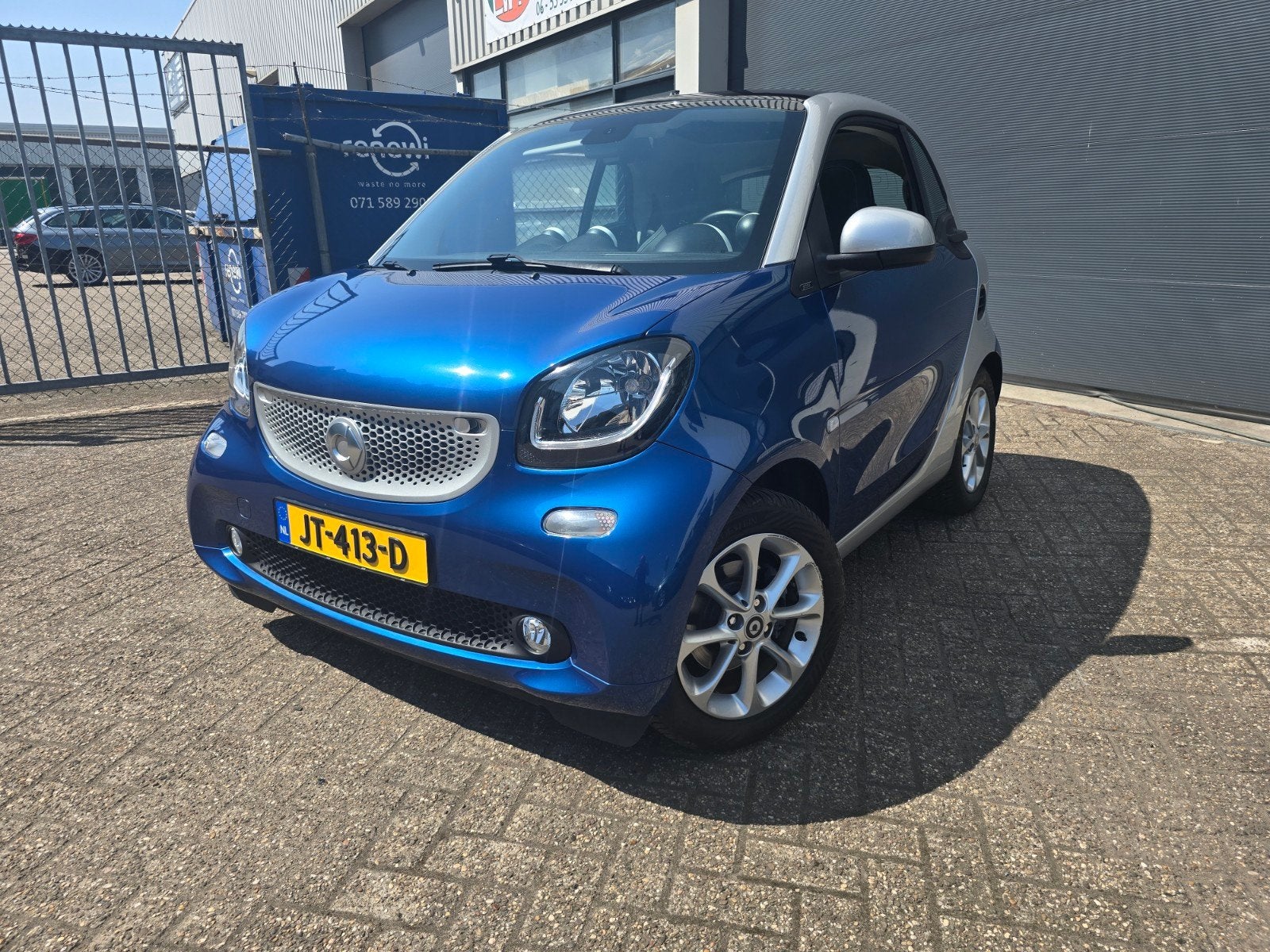 Smart ForTwo 1.0 2016/AIRCO/SUPERSTAAT, Auto's, Achterwielaandrijving, Zwart, Blauw, Handgeschakeld