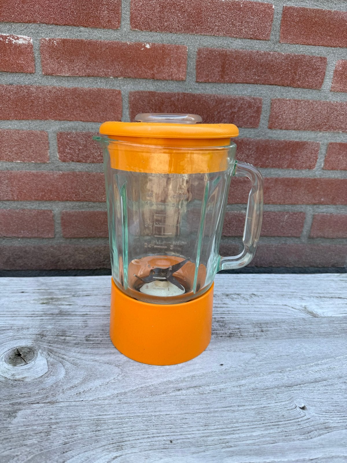 Kitchenaid Glazen Kan oranje, Ophalen of Verzenden, Gebruikt, Blender
