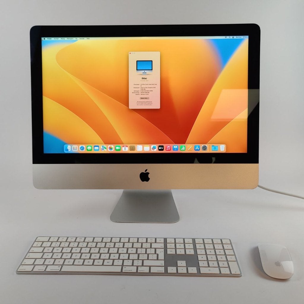 Apple iMac 21.5-inch, 2017 + toetsenbord + muis | Nu €239,99, SSD, IMac, Ophalen of Verzenden, X