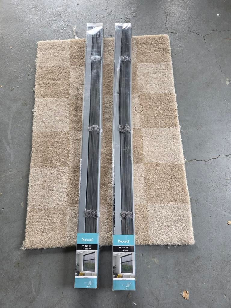 2x Decosol Aluminium Jaloezieën 100x250 cm ALU 322, Decosol, Nieuw, Grijs, Ophalen of Verzenden