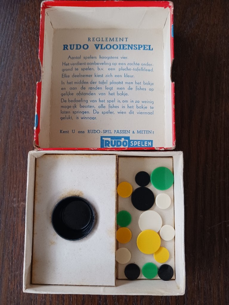 vlooienspel jaren `40, Antiek en Kunst, Antiek | Speelgoed, Ophalen