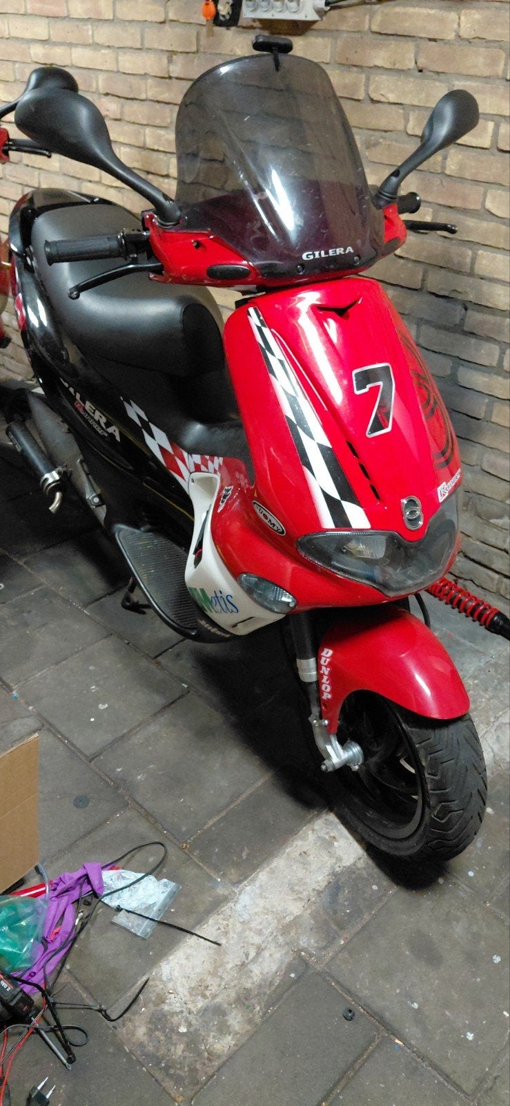 Gilera Runner 70cc met WOK-status, Ophalen, Gebruikt, Maximaal 45 km/u, Gilera