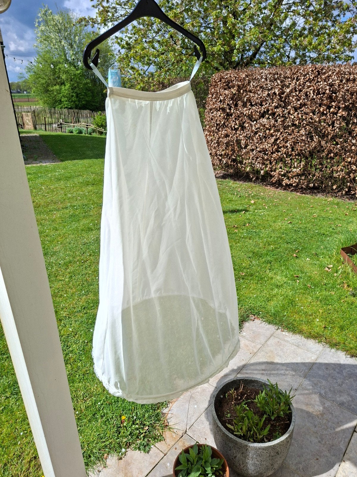 Witte onderrok / petticoat, maat S, Ophalen, Zo goed als nieuw, Wit, Accessoires
