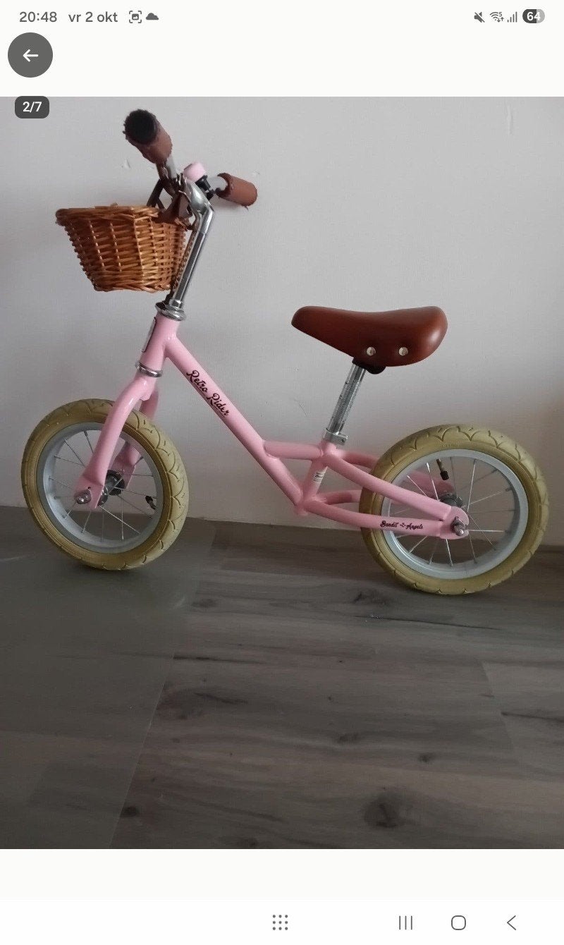 Bandit and Angels roze  loopfiets, Ophalen, Zo goed als nieuw, Loopfiets