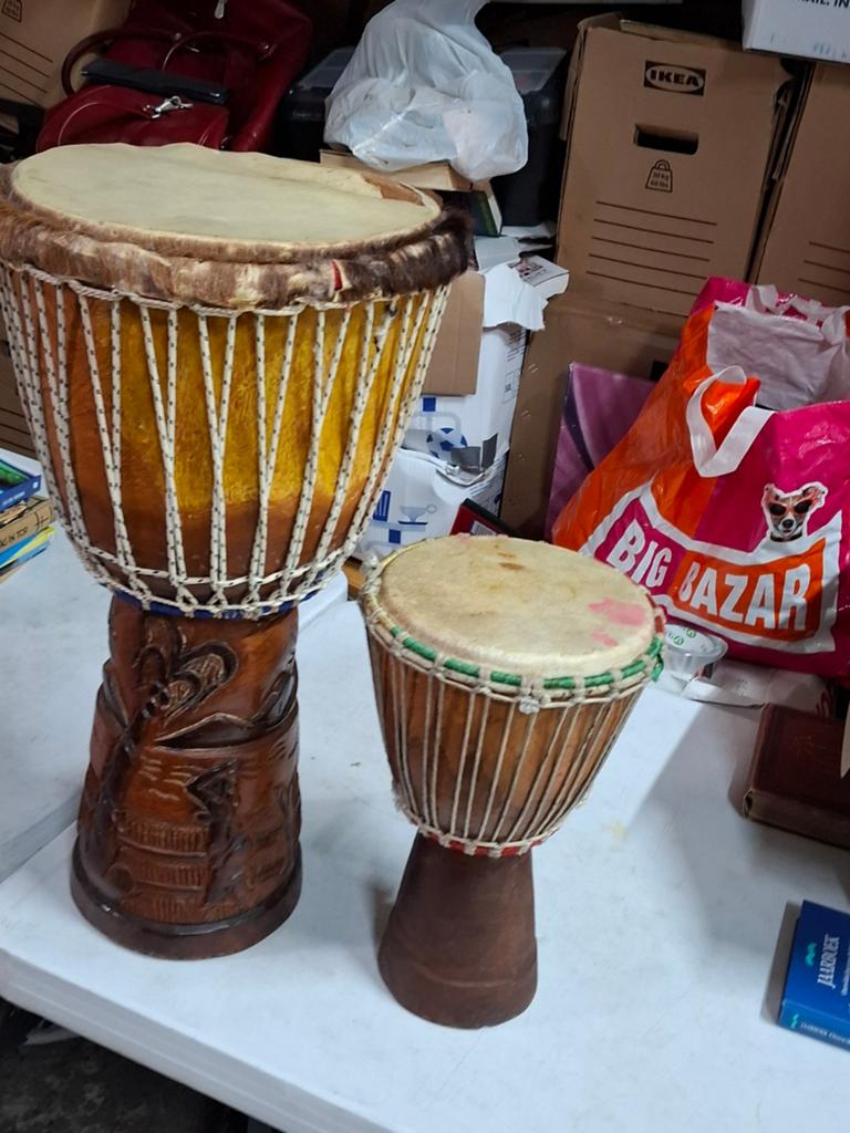 Djembe trommel, Ophalen, Trommel, Gebruikt, Trommel