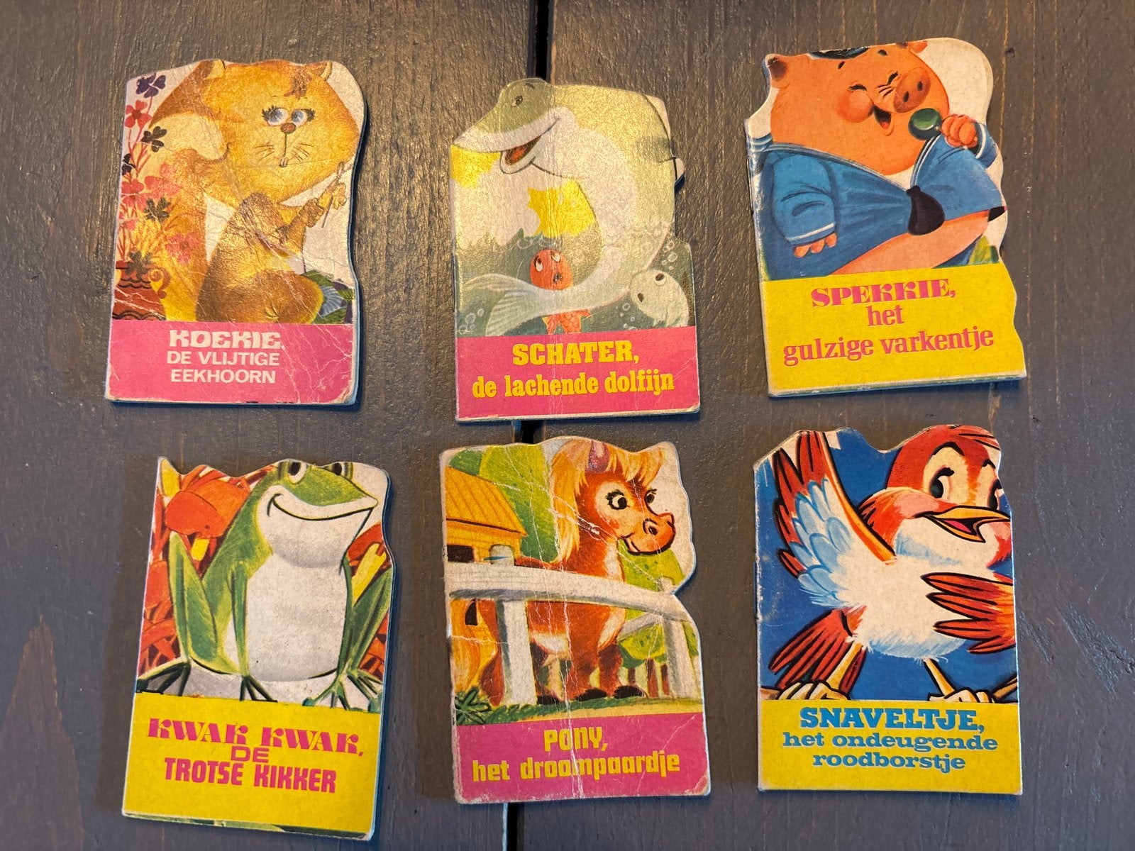 Vintage Mini Boekjes - Dierenverhalen (40 stuks), Boeken, Ophalen of Verzenden, Gelezen, Uitklap-, Voel- of Ontdekboek, 3 tot 4 jaar