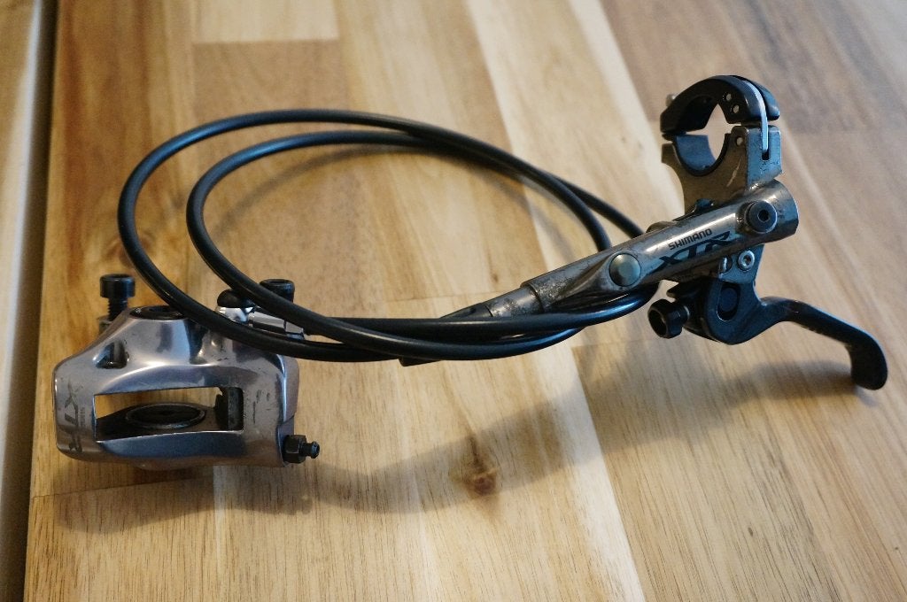 Shimano XTR voorrem schijfrem, Fietsen en Brommers, Remmen, Gebruikt, Ophalen of Verzenden, Aluminium