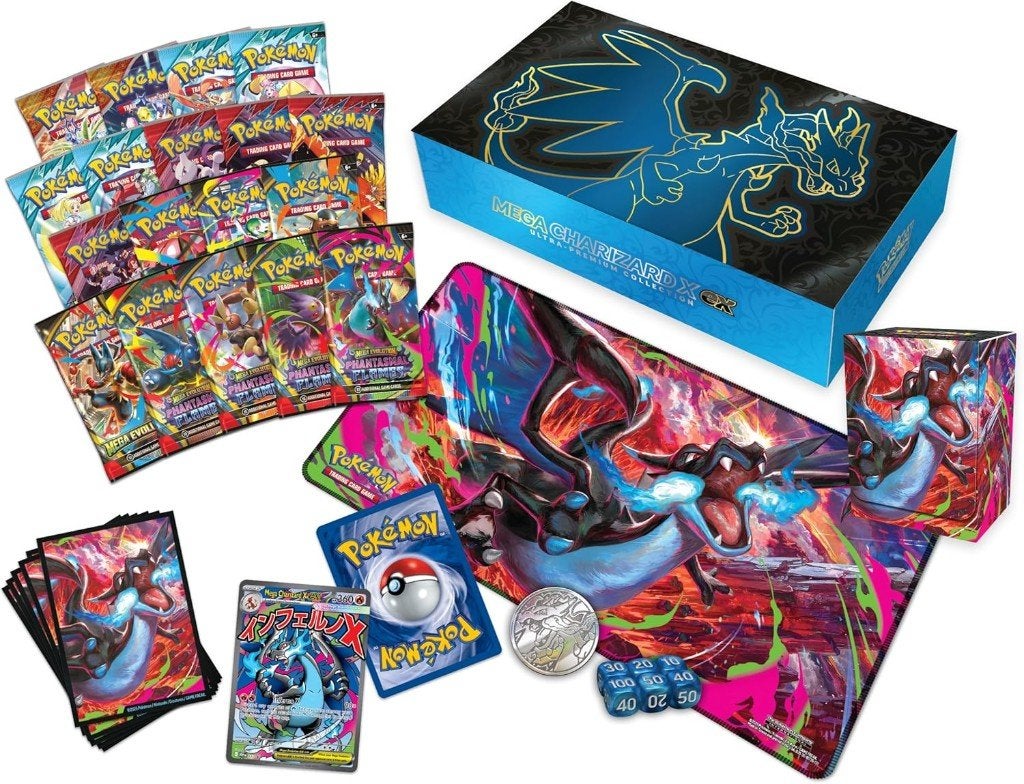 Pokémon Mega Charizard X EX Ultra Premium Collection Box, Hobby en Vrije tijd, Ophalen of Verzenden, Nieuw, Boosterbox, Foil