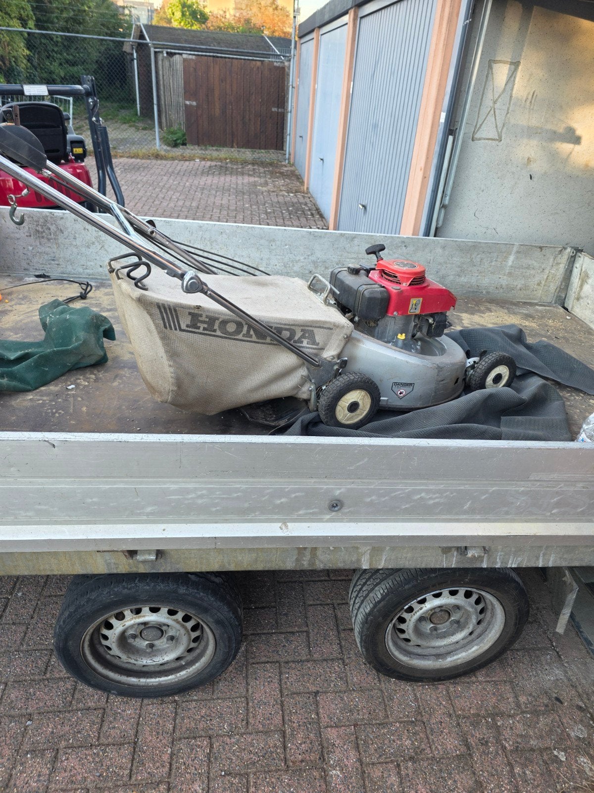 honda grasmaaier, Ophalen