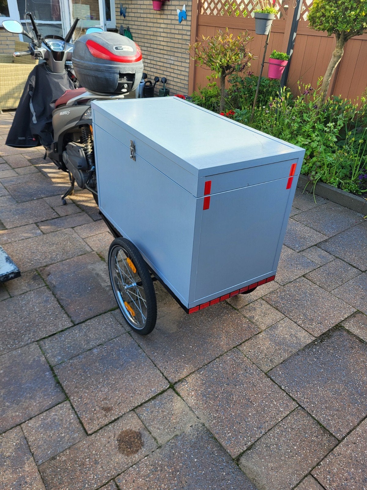 Stevige bagagekar voor scooter of fiets, Vering, Eigenbouw, Nieuw, Ophalen of Verzenden