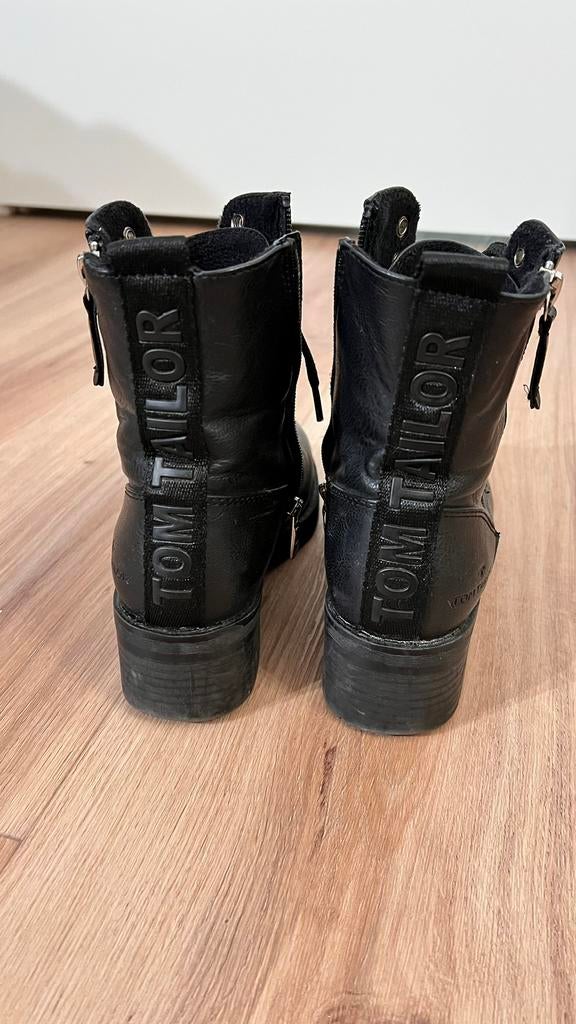 Stoere Tom Tailor boots – maat 36, Kleding | Dames, Schoenen, Gedragen, Lage of Enkellaarzen, Zwart, Ophalen