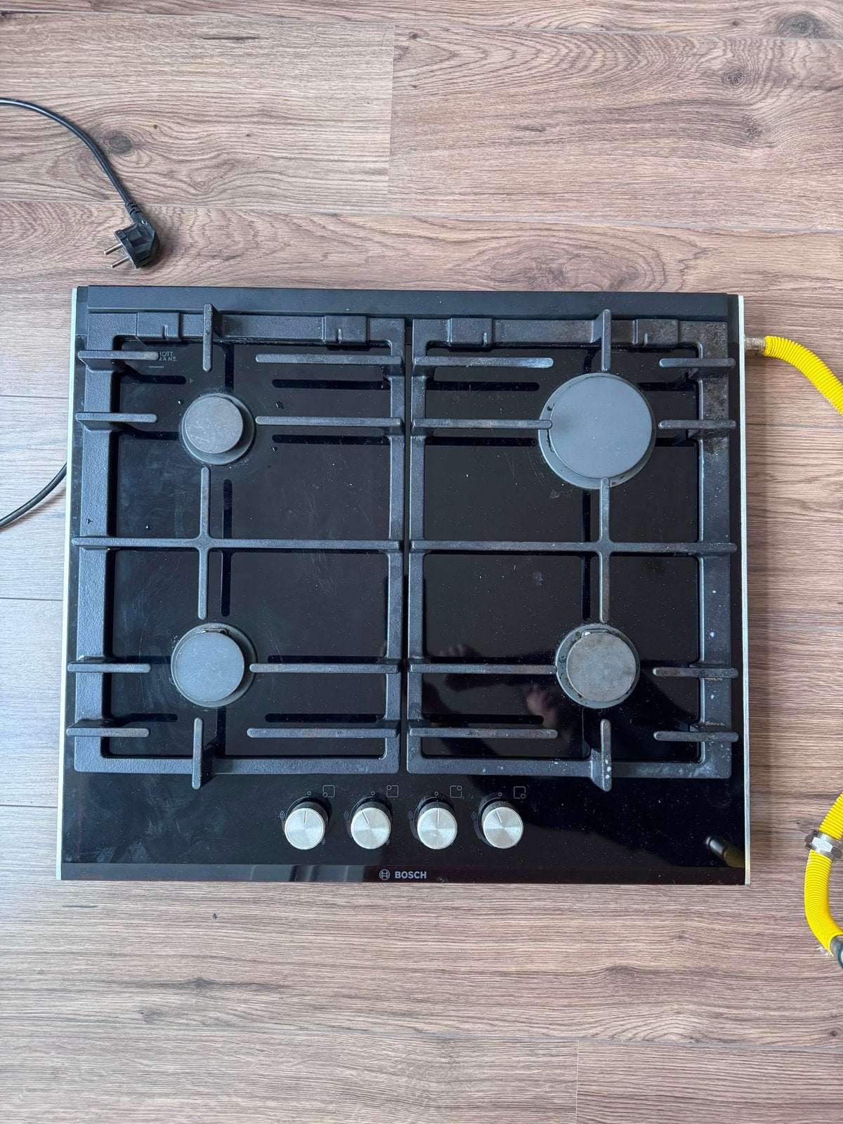Bosch inbouw gaskookplaat, Witgoed en Apparatuur, Ophalen, 4 kookzones, Zo goed als nieuw, Inbouw