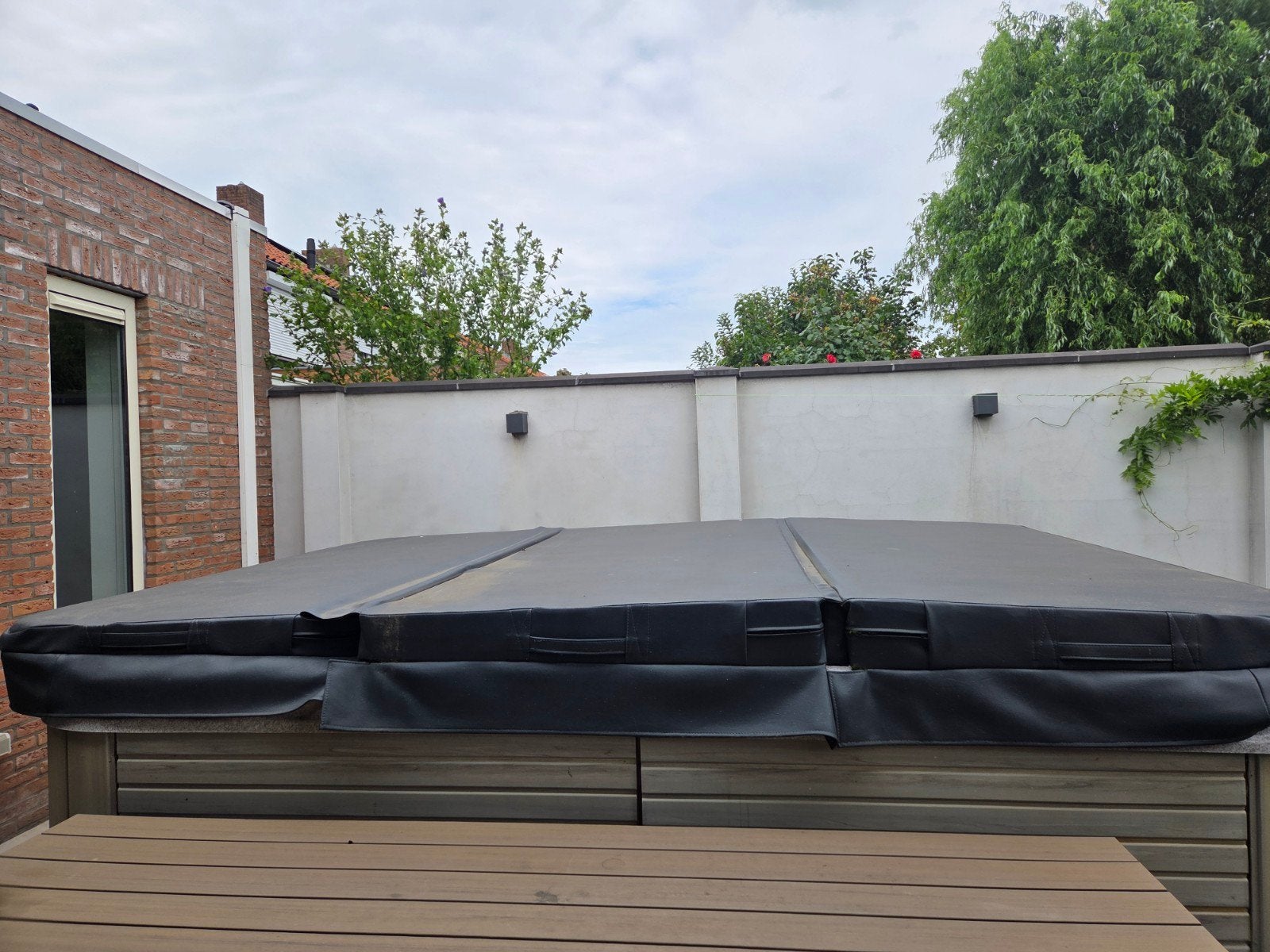 Cover jacuzzi ook te gebruiken voor zwembad, Ophalen, Zo goed als nieuw, Afdekzeil