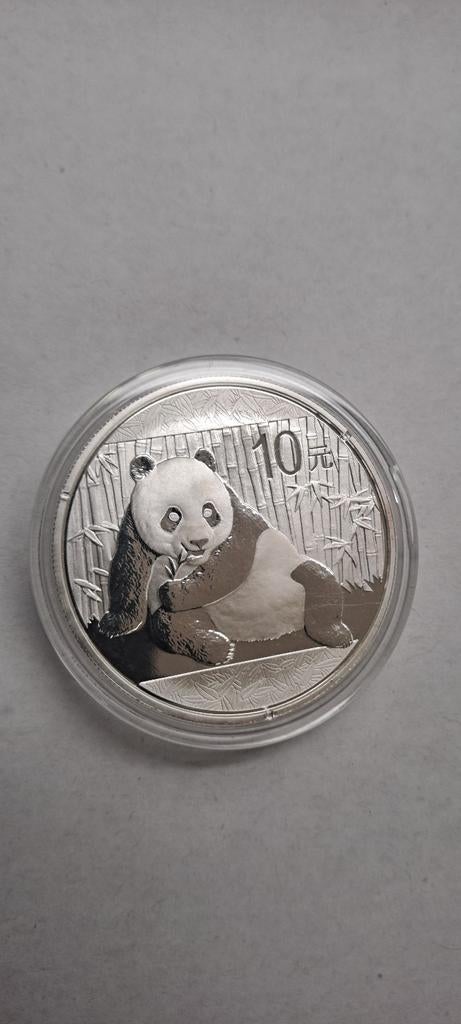 1oz Zilveren Panda Munt 2015 - China, Ophalen of Verzenden, Oost-Azië, Losse munt, Zilver
