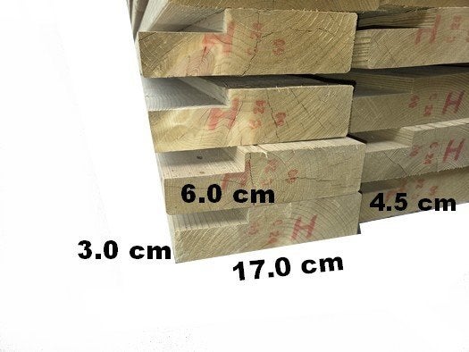 Balkhout Geïmpregneerd met sponning 4.5x17.0 cm, Ophalen, 250 cm of meer, Planken