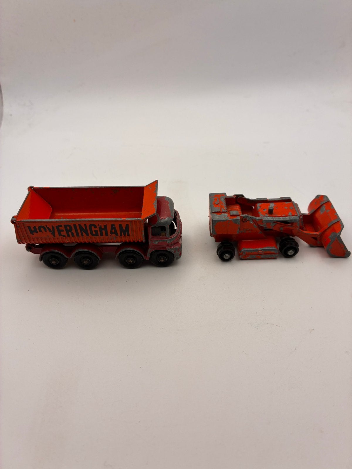 Vintage Matchbox speelgoed: Hoveringham vrachtwagen en lader, Ophalen of Verzenden, Gebruikt