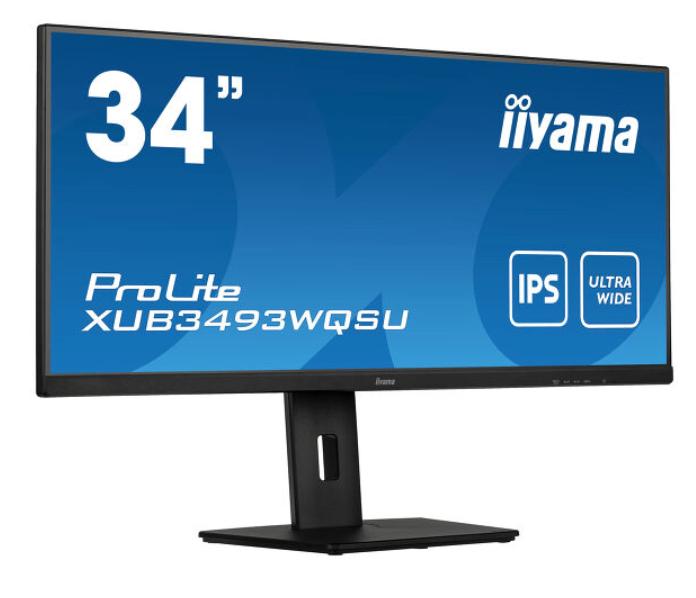 Iiyama ProLite XUB3493WQSU-B5 Zwart, Computers en Software, Monitoren, Ophalen, IPS, In hoogte verstelbaar, HDMI
