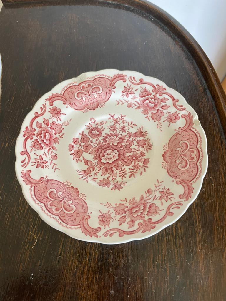 Ridgway Windsor schotel rood bloemmotief, vintage, Ophalen