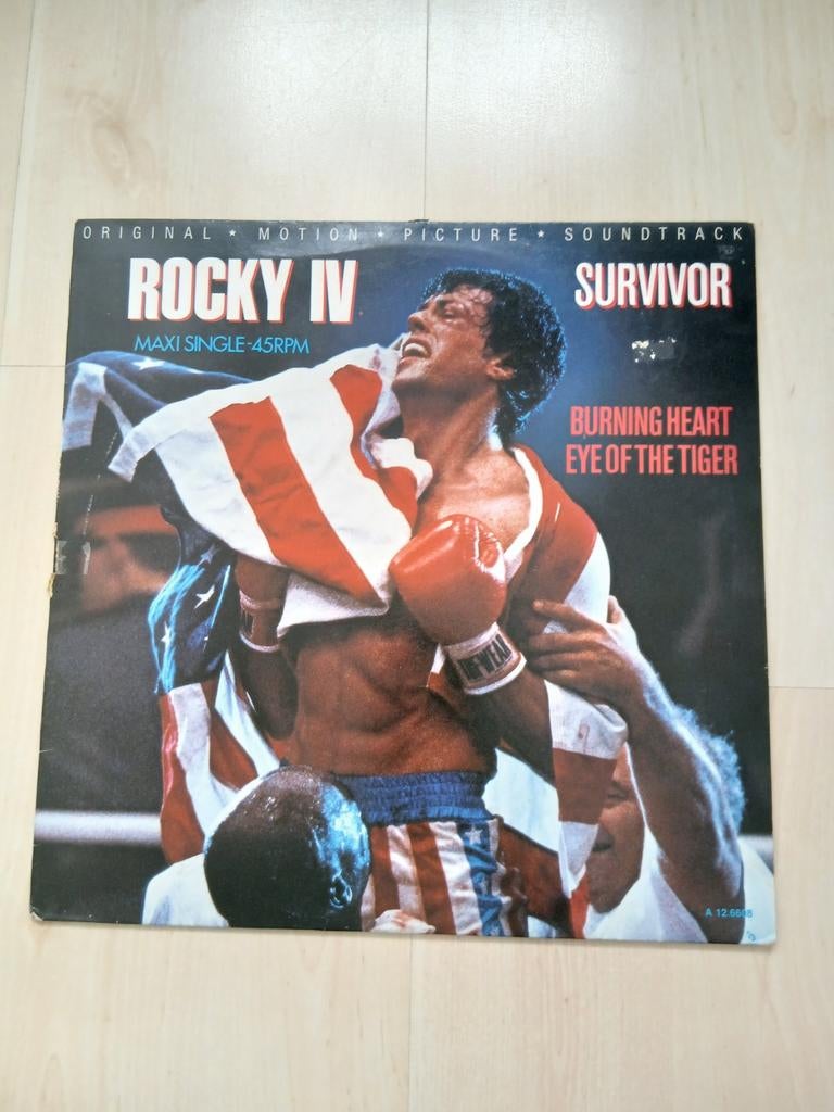 Rocky IV Soundtrack - Survivor - Burning Heart, Ophalen of Verzenden, Gebruikt, 12 inch