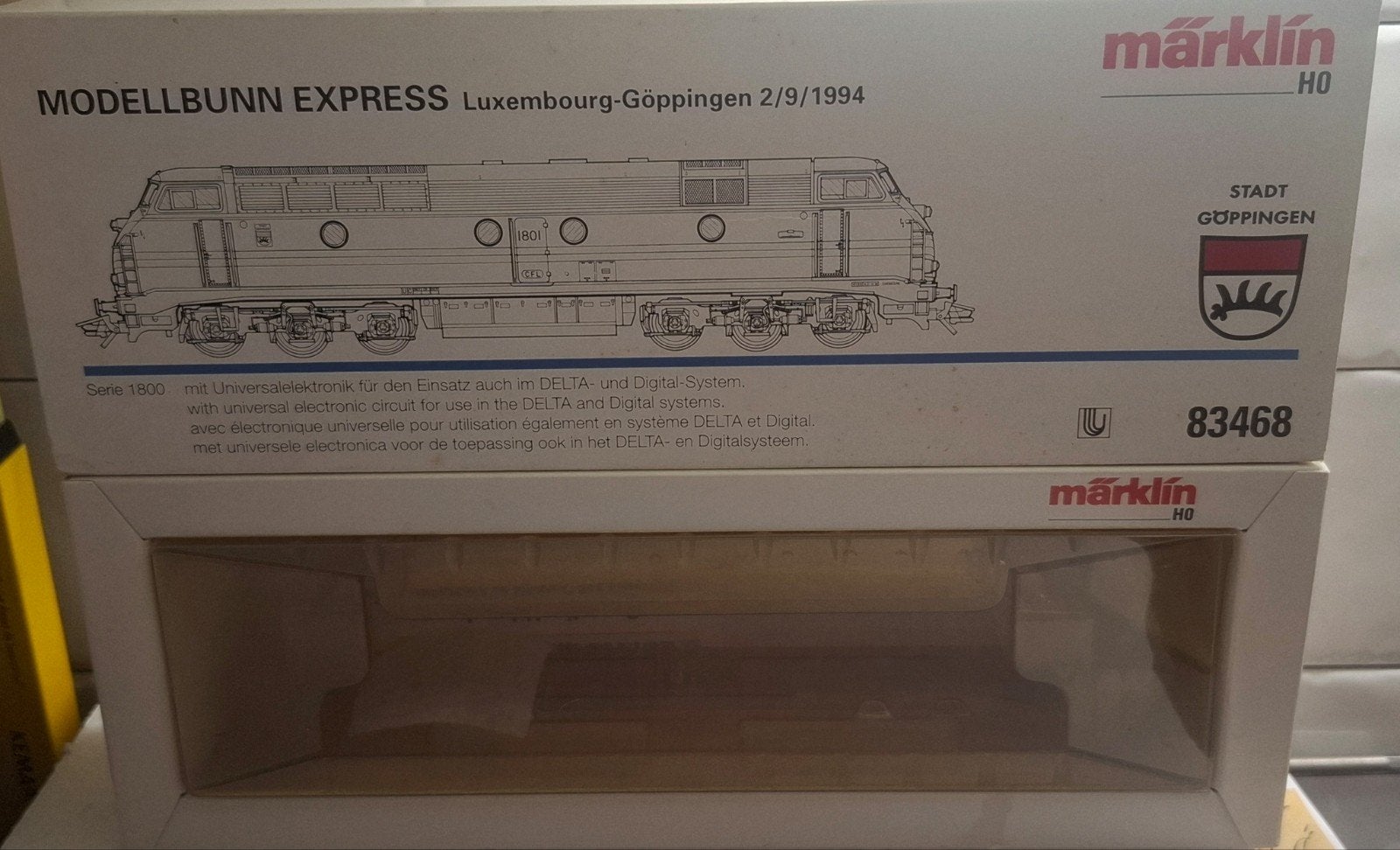 83864 marklin lege lok doos, Wisselstroom, Locomotief, Ophalen of Verzenden, Zo goed als nieuw