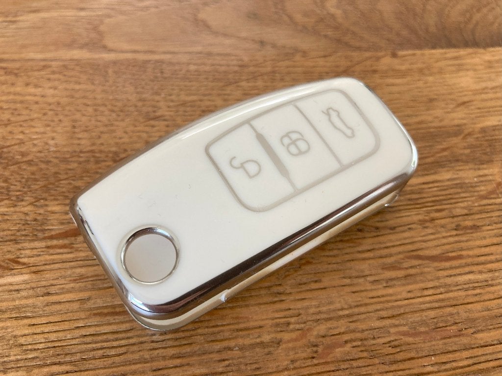 Ford sleutelhoesje wit nieuw Mondeo Ka Focus key sleeve NEW, Ophalen of Verzenden
