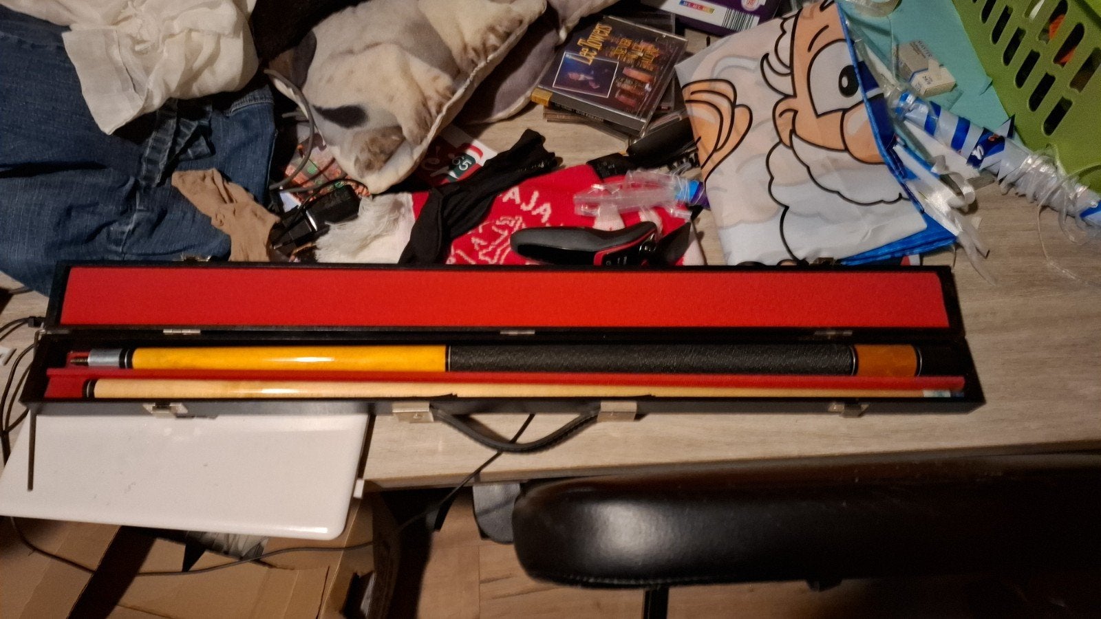 biljart stok, Ophalen, Biljarttafel