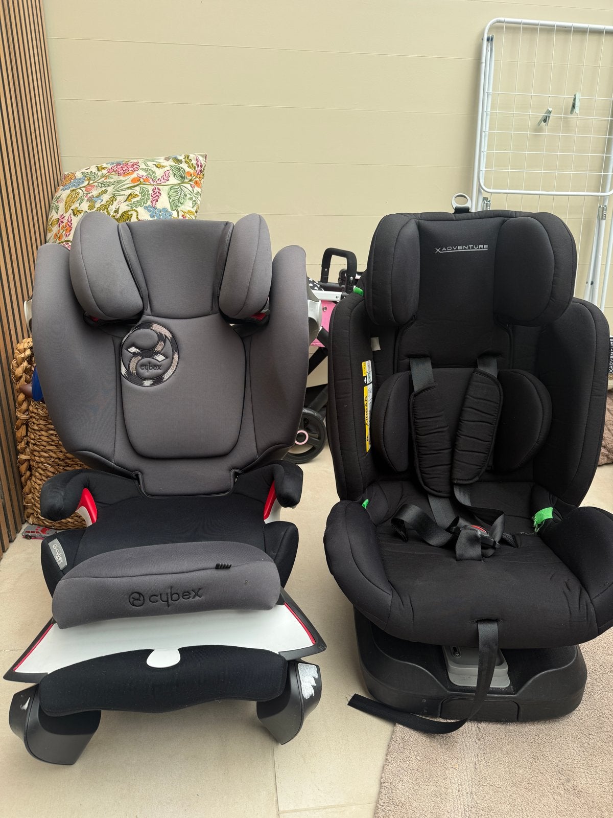 2 gebruikte autostoelen - Cybex en XAdventure, Ophalen, Gebruikt, Overige merken