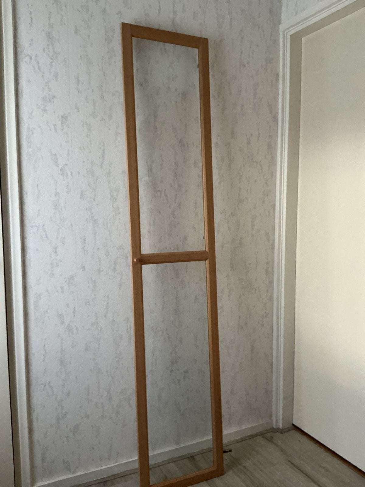 Houten deur met glas en scharnieren, Ophalen, Gebruikt, Minder dan 80 cm, Overige typen