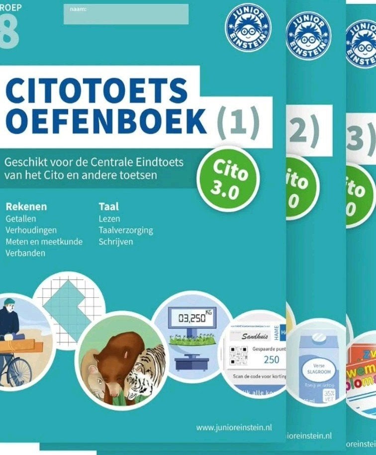 Cito Toets Oefenboek Groep 8 (deel 1, 2, 3) online pdf, Boeken, Schoolboeken, Ophalen, Zo goed als nieuw, Overige niveaus, Nederlands