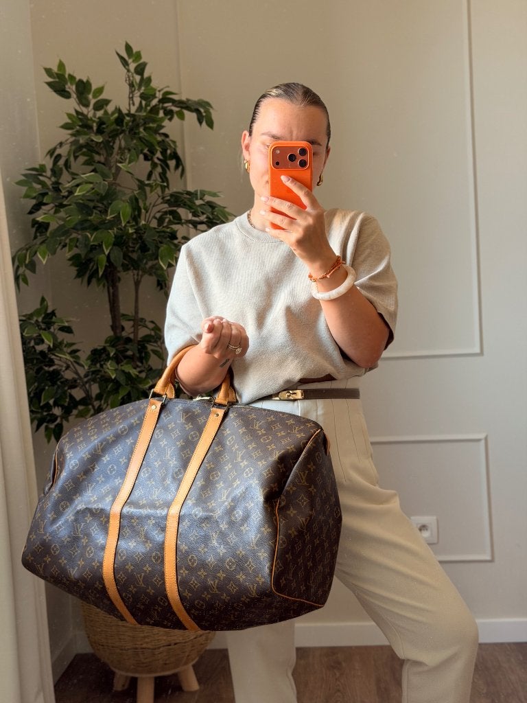 Louis Vuitton Keepall 55 - 1303, Sieraden, Tassen en Uiterlijk, Tassen | Reistassen en Weekendtassen, 40 tot 60 cm, 30 cm of meer