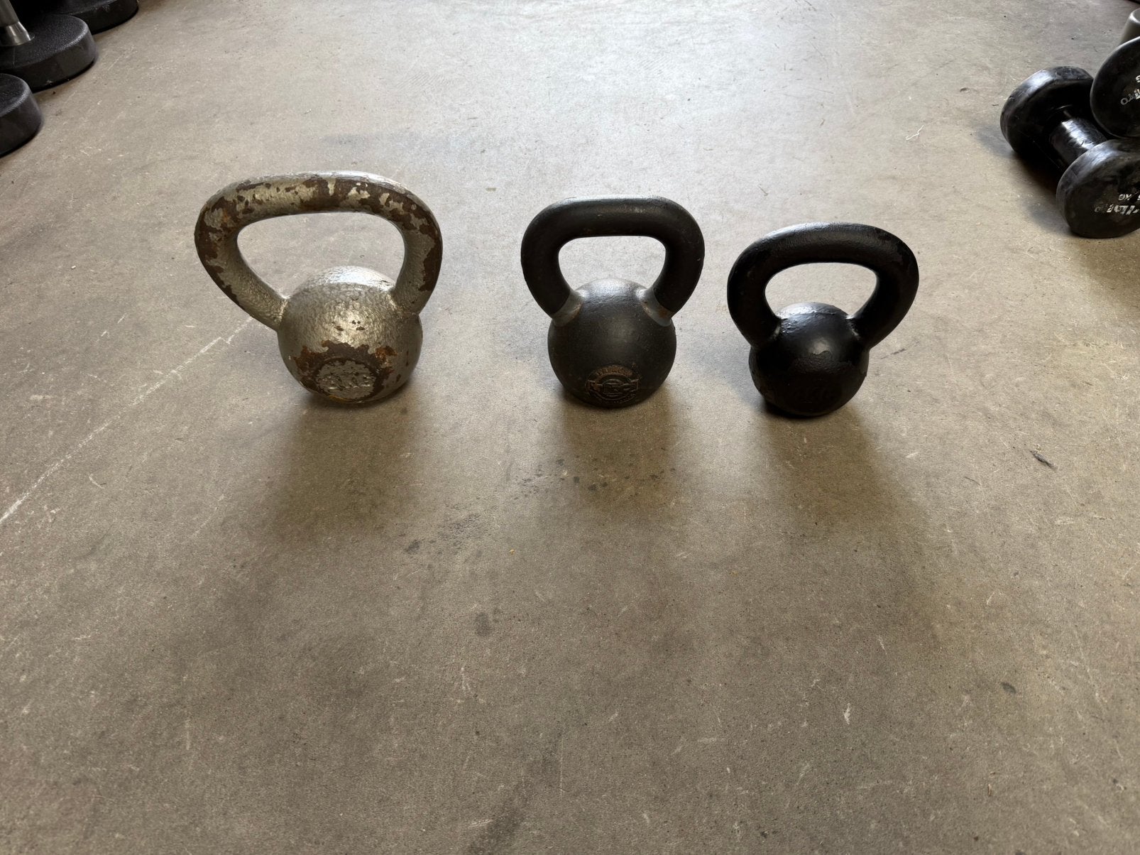 Gietijzeren Kettlebells 4kg ,6kg ,8kg, Ophalen, Gebruikt, Kettlebell