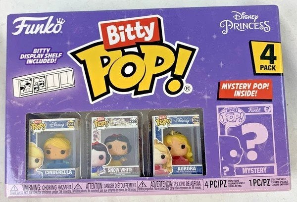 Funko Bitty Pop Disney Princess 4-Pack Cinderella Aurora, Coolsingel 104, 3011 AG Rotterdam, Netherlands, Verzenden, Nieuw, Noidea@gmail.com