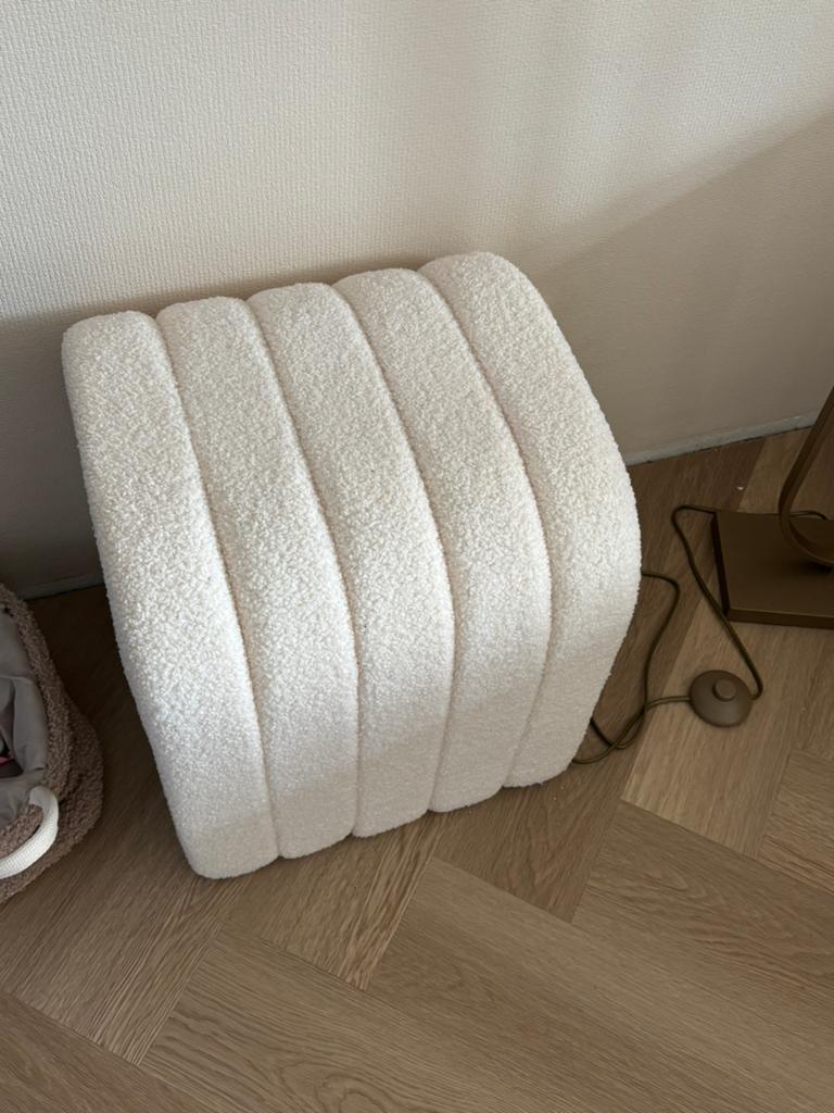 Teddy poef/ krukje, Ophalen, Zo goed als nieuw, Rond, Minder dan 50 cm