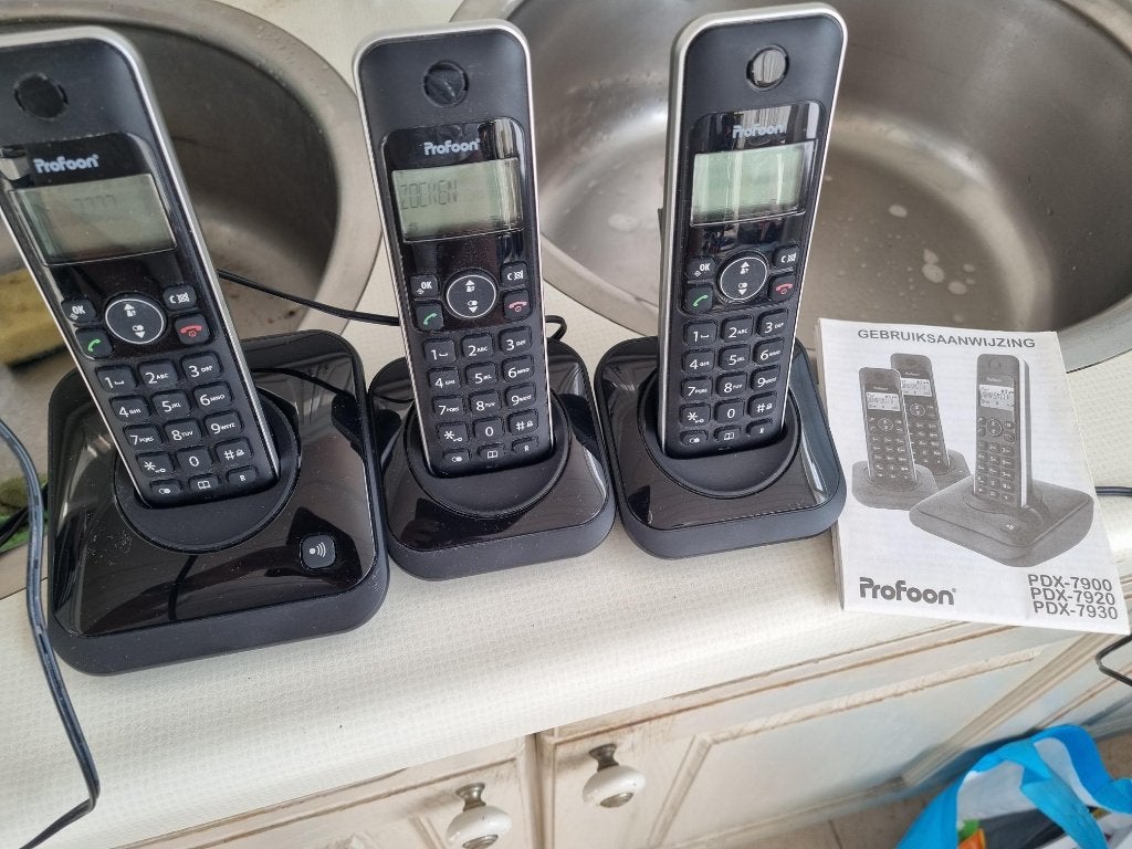 PDX-7930 Dect telefoon toestellen, Ophalen, Zo goed als nieuw, 3 handsets