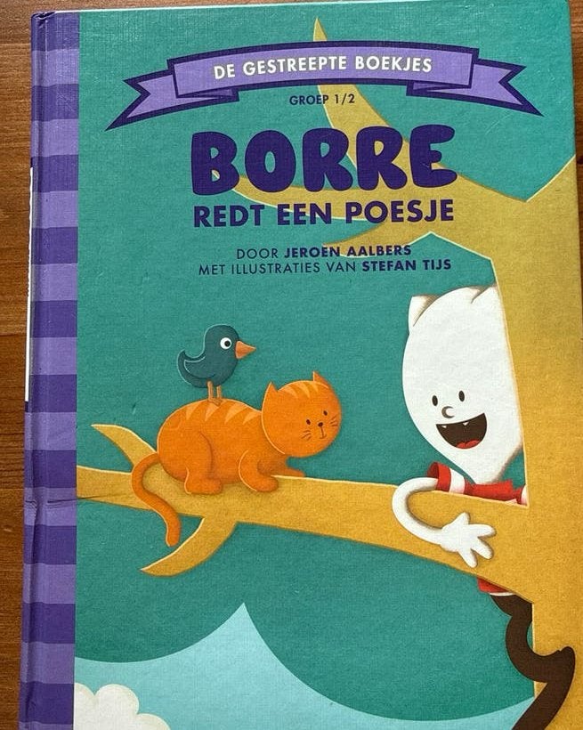 Borre redt een poesje - De Gestreepte Boekjes Groep 1/2, Boeken, Kinderboeken | Kleuters, Ophalen, Fictie algemeen, Jongen of Meisje