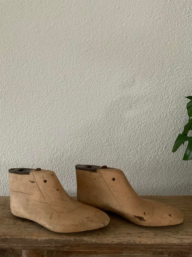 Vintage Schoenmallen voor Hoge Schoenen - Decoratief Hout, Ophalen of Verzenden